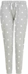 SF (Skinnifit) Mintás női pizsamanadrág - Szürke melírozott / fehér | XL (SK085-1000336714)