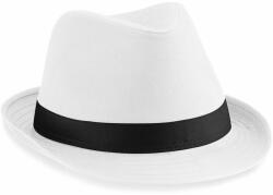 Beechfield Pălărie Fedora - Albă / neagră | L/XL (B630-1000038654)