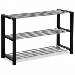 Artium 83168-12 Modern cipőtároló krómozott polcokkal fekete színben (83168-12_BK)