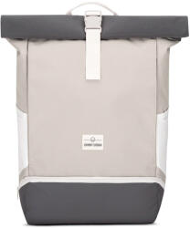 Johnny Urban ALLEN" újrahasznosított nagyméretű rolltop hátizsák, homokszín-szürke, Johnny Urban