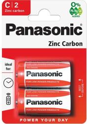 Panasonic Elem PANASONIC Red Zinc 1, 5 V cink-mangán BABY (2db) (R14RZ/2BP)