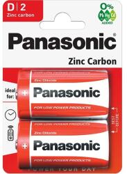 Panasonic Elem PANASONIC Red Zinc 1, 5 V cink-mangán GÓLIÁT (2db) (R20RZ/2BP)