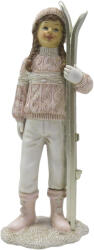 Clayre & Eef Figurina polirasina roz alb Fetita 9x7x21 cm (6PR3649) - decorer