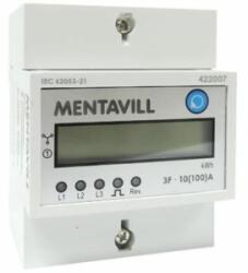 MENTAVILL Fogyasztásmérő (almérő) moduláris 3F 10/100/A 4M