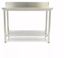 Maxima Rozsdamentes acél asztal hátsó felhajtással - 60 x 70cm - állítható magasságú (09364024)