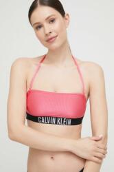 Calvin Klein bikini felső lila, enyhén merevített kosaras - lila S - answear - 15 990 Ft
