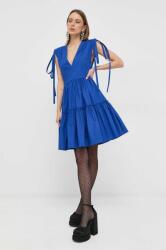REDValentino pamut ruha mini, harang alakú - kék 34