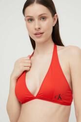 Calvin Klein bikini felső piros, enyhén merevített kosaras - piros S - answear - 12 990 Ft
