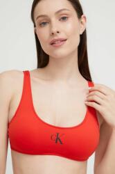 Calvin Klein bikini felső piros, enyhén merevített kosaras - piros M - answear - 18 290 Ft