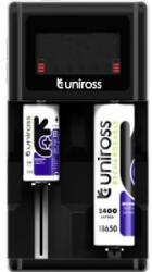Uniross UCX006 kompakt LED gyorstöltő Li-ion/Ni-MH/LiFePo4 akkuk töltésére