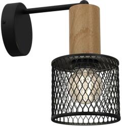 MILAGRO Lampă de perete SOBRESA 1xE27/60W/230V neagră/lemn (MI2044)
