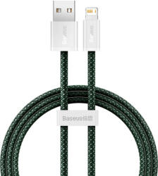 Baseus Dynamic 2 USB - Lightning töltőkábel, 2.4A, 2m (zöld) (CALD040106) - magicsystem