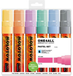 MOLOTOW Set markere Molotow ONE4ALL 627HS Pastel-Set, 6 buc (MLW119)