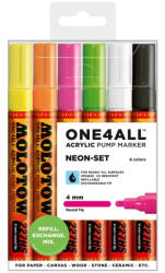MOLOTOW Set de markere Molotow ONE4ALL 227HS Neon-Set, 6 buc (MLW099)