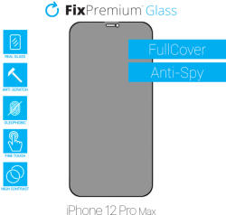 FixPremium Privacy Anti-Spy Glass - Edzett üveg - iPhone 12 Pro Max
