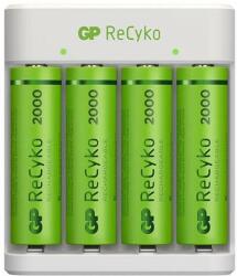 GP Incarcator acumulatori GP ReCyko E411 (USB) + 4 acumulatori ReCyko AA 2100mAh (GPACSE411001) Incarcator baterii