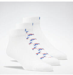 Reebok Șosete Medii Unisex Classics Ankle Socks 3 Pairs GD1030 Alb