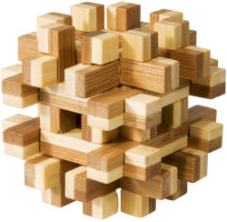 Fridolin Joc logic IQ din lemn bambus Magic blocks puzzle 3D Fridolin