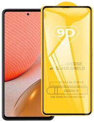  Temp-glass631274490 Samsung Galaxy A72 5G 9D-teljes (teljes felület ragasztó) teljes lefedettséget biztosító karcálló, ütésálló kijelzővédő üvegfólia kerettel, tempered glass, törlőkendővel (Temp-glas