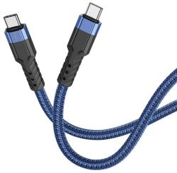 hoco. U110 USB Type-C adat- és töltőkábel 60W, kék, 1.2m