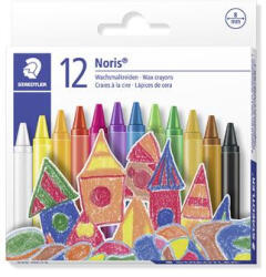 STAEDTLER Zsírkréta, STAEDTLER "Noris 220", 12 különböző szín (220 08 C12 PE)