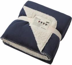 Daiber Pătură călduroasă cu blană 130x180 JN955 - Albastru închis / natural (JN955-1700457) Patura