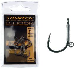 SPRO Strategy D-Hook pontyozó - bojlis horog, fekete, #1, 5db (8520-001) - ravaszponty
