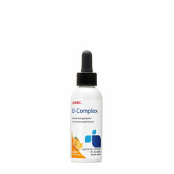 GNC Complex de vitamine B lichid, cu aroma naturala de portocale, 60ml, GNC