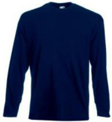 Fruit of the Loom F07 hosszú ujjú póló, VALUEWEIGHT LONG SLEEVE T, Deep Navy - 3XL (F073911)