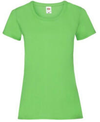 Fruit of the Loom FU78 Női környakas póló, LADY-FIT VALUEWEIGHT T, Lime - XL (FU783009)