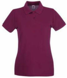 Fruit of the Loom FN01 Női galléros póló, LADY FIT PREMIUM POLO, Burgundy - M (FN010807)