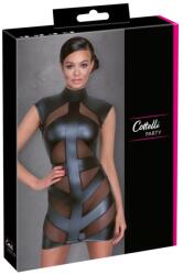 Cottelli Collection Cottelli - fényes, testre simuló ruha (fekete) (27179051021)