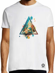 Magnolion Absztrakt háromszög v1 póló