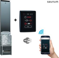  Saunum Primary 6 kW szaunakályha és szauna klíma Saunum Leil Wifi vezérlőegységgel mobil applikációval