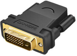 UGREEN Adaptor HDMI Mama la DVI 24+1 Pini Tata, Ugreen 20124, Bidirectional, Full HD 1920x1080 @60Hz, Negru (20124-UGREEN)