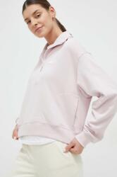 New Balance pamut melegítőfelső rózsaszín, női, sima - rózsaszín M - answear - 25 990 Ft