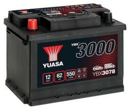 YUASA 62Ah 550A left+ (YBX3078)