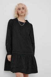 Superdry pamut ruha fekete, mini, harang alakú - fekete XS