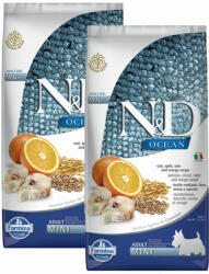 N&D Ocean Adult Mini Cod & Spelt Oats & Orange 2x7 kg