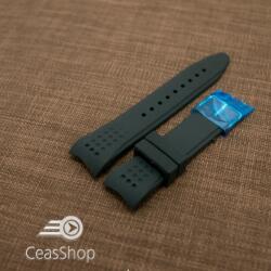 Curea silicon neagra capat curbat 24mm - 42326