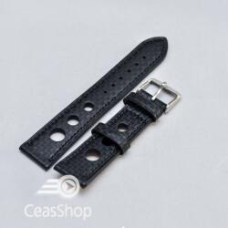  Curea piele GRAND PRIX fibra carbon neagra CN 22mm - 38219