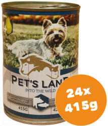 Pet's Land Pork & Fish & Pear 24x415 g