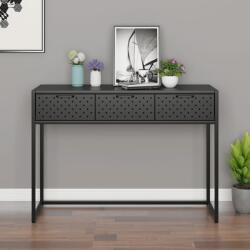 vidaXL Masă consolă, antracit, 106x35x75 cm, oțel (335894)
