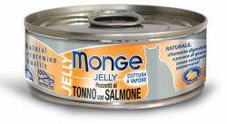 Monge Jelly hrană umedă pentru pisici, cu ton și somon 80 g