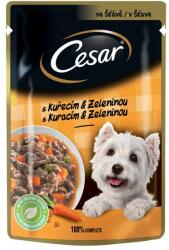 Cesar ízletes csirke és zöldség ragu alutasakos kutyaeledel, 100g