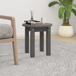vidaXL Măsuță de cafea, gri, Ø 35x35 cm, lemn masiv de pin (822339) Masa de cafea