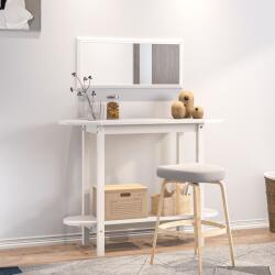vidaXL Masă consolă, alb, 110x40x80 cm, lemn masiv de pin (822298) Masa de cafea