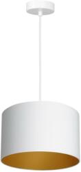 Luminex Lustră pe cablu ARDEN 1xE27/60W/230V d. 25 cm albă/aurie (LU3446)