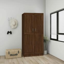 vidaXL Șifonier, stejar maro, 82, 5x51, 5x180 cm, lemn prelucrat (826640) Garderoba