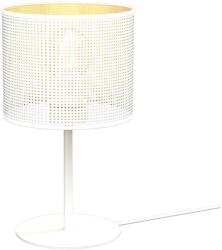 Luminex Asztali lámpa LOFT SHADE 1xE27/60W/230V á. 18 cm fehér/arany LU5270 (LU5270)